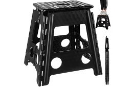 Skrzynka składana – taboret czarno-biały