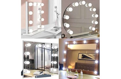 Lampy LED na lustro - toaletka - zestaw 10 szt.