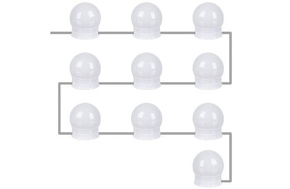 Lampy LED na lustro - toaletka - zestaw 10 szt.