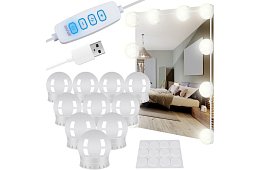 Lampy LED na lustro - toaletka - zestaw 10 szt.