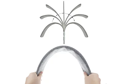 Mop teleskopowy cienki – ściereczka - 2 końcówki