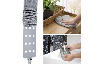 Mop teleskopowy cienki – ściereczka - 2 końcówki
