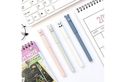 Sada 4 gumowych pisaków – zwierzątka