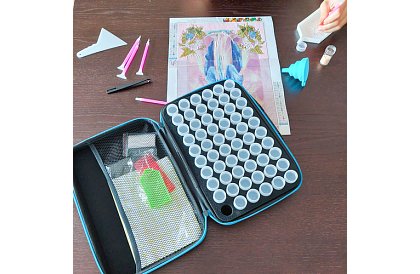 Organizator akcesoriów do malowania diamentami 5D