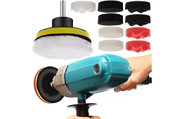 Gąbki polerskie do wiertarki 80 mm – zestaw 12 elementów