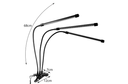 LED lampa do wzrostu roślin TRIO – z timerem i sterowaniem