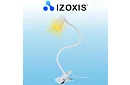 LED lampa na biurko z metalowym klipsem - biały