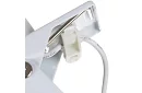 LED lampa na biurko z metalowym klipsem - biały