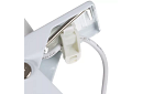 LED lampa na biurko z metalowym klipsem - biały
