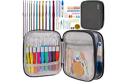 XXL zestaw do szydełkowania 85 części w etui