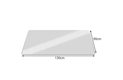 Podkład ochronny pod krzesło 90x130 cm - mleczny