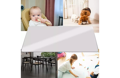 Podkład ochronny pod krzesło 90x130 cm - mleczny