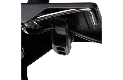 LED lampa na biurko z metalowym klipsem – czarna