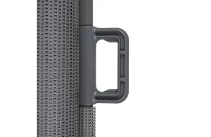 Wysuwana roleta zabezpieczająca do drzwi – szara - 157 cm