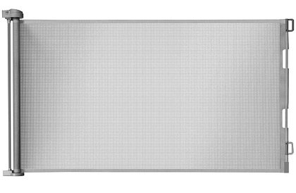 Wysuwana roleta zabezpieczająca do drzwi – szara - 157 cm