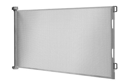 Wysuwana roleta zabezpieczająca do drzwi – szara - 157 cm