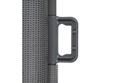 Wysuwana roleta zabezpieczająca do drzwi – szara - 157 cm