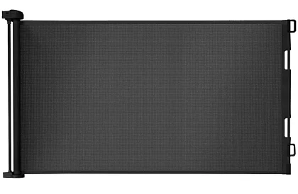 Wysuwana roleta zabezpieczająca do drzwi – czarna – 157 cm