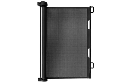 Wysuwana roleta zabezpieczająca do drzwi – czarna – 157 cm