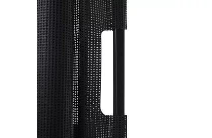 Wysuwana roleta zabezpieczająca do drzwi – czarna – 157 cm