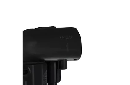 Wysuwana roleta zabezpieczająca do drzwi – czarna – 157 cm