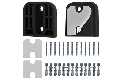 Wysuwana roleta zabezpieczająca do drzwi – czarna – 157 cm