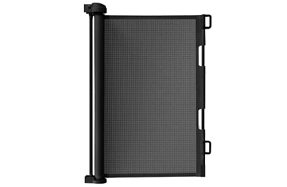 Wysuwana roleta zabezpieczająca do drzwi – czarna – 157 cm