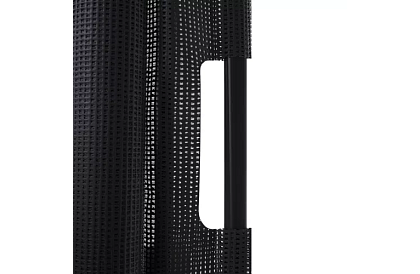 Wysuwana roleta zabezpieczająca do drzwi – czarna – 157 cm