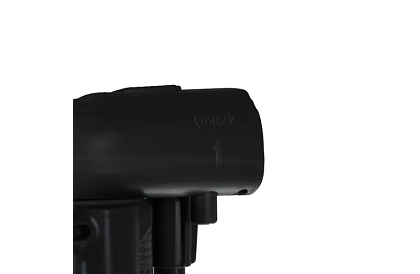 Wysuwana roleta zabezpieczająca do drzwi – czarna – 157 cm