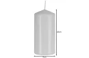Biała cylindryczna świeca 10x5 cm – zestaw 8 sztuk