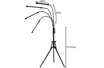 LED lampa do wzrostu roślin Quattro – z timerem i pilotem
