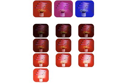 LED lampa do wzrostu roślin Quattro – z timerem i pilotem