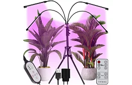 LED lampa do wzrostu roślin Quattro – z timerem i pilotem
