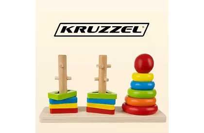 Drewniane układanki dla dzieci – sorter kształtów