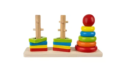 Drewniane układanki dla dzieci – sorter kształtów