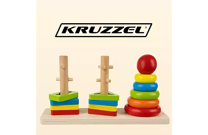 Drewniane układanki dla dzieci – sorter kształtów