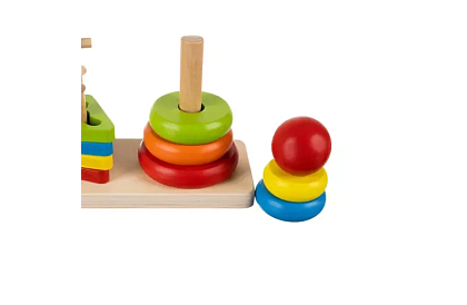 Drewniane układanki dla dzieci – sorter kształtów