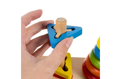 Drewniane układanki dla dzieci – sorter kształtów