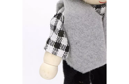 Drewniane lalki do domku dla dzieci – 7 szt.