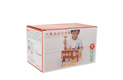 Drewniana wbijanka - Słoń