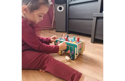 Drewniana wbijanka - Słoń