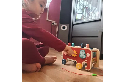 Drewniana wbijanka - Słoń