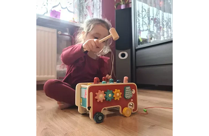 Drewniana wbijanka - Słoń