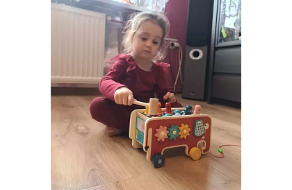 Drewniana wbijanka - Słoń