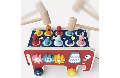 Drewniana wbijanka - Słoń