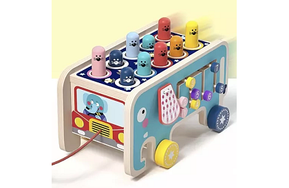 Drewniana wbijanka - Słoń