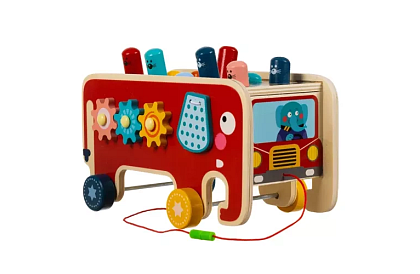 Drewniana wbijanka - Słoń