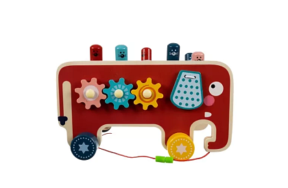 Drewniana wbijanka - Słoń