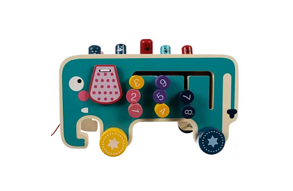 Drewniana wbijanka - Słoń