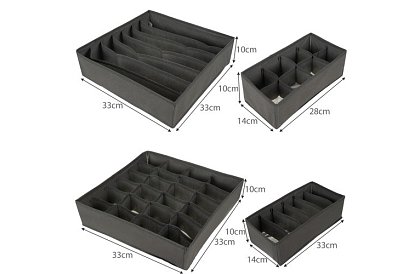 Organizator na bieliznę – zestaw 4 szt.